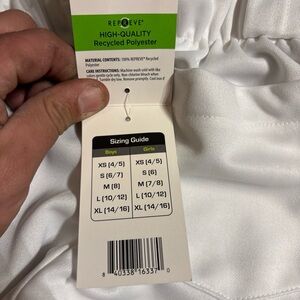 Athletic Works White Recycled Polyester Apparel baseball and softball pants